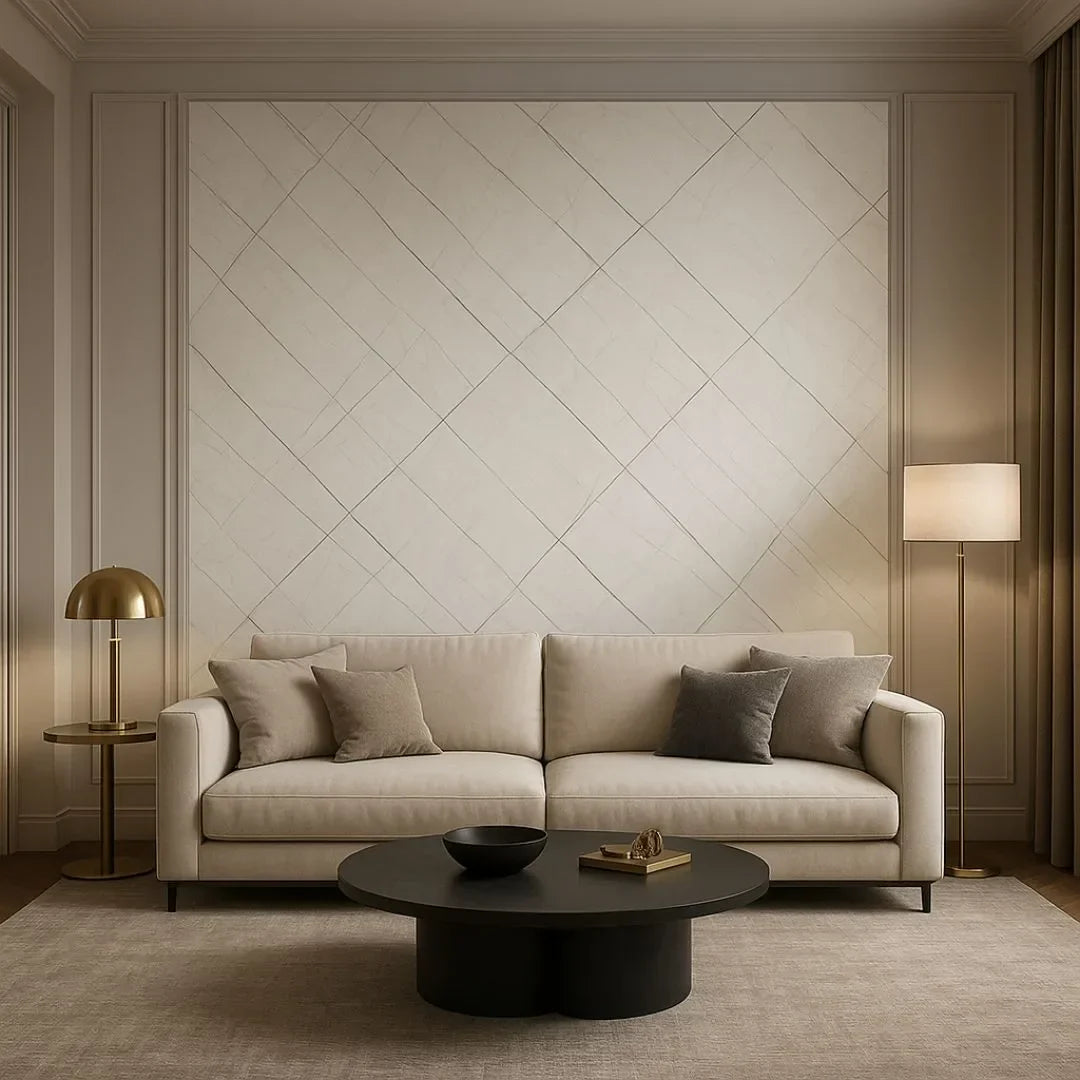 Inspira PVC falpanel márványcsíkos fehér 120 x 285 cm