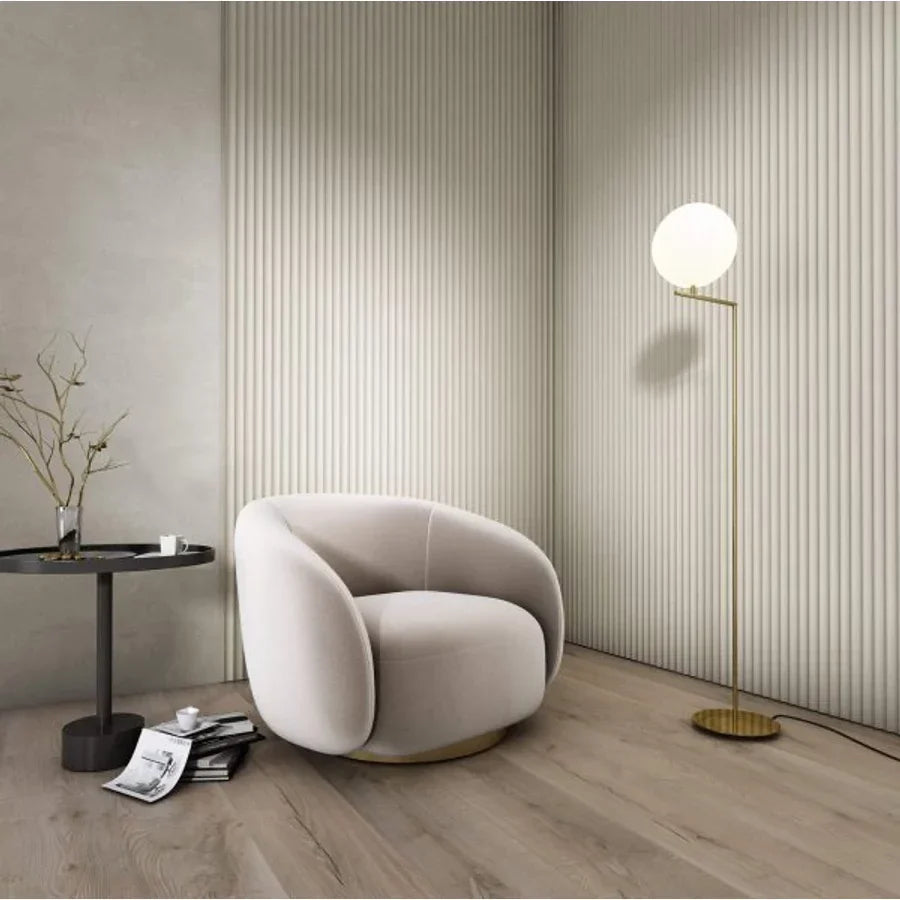 Bézs színű Inspira Lux falpanel dekoráció modern nappali enteriőrben Inspira Bútor