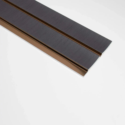 Antracit színű Inspira Decora falpanel elegáns arany dekorcsíkokkal Inspira Bútor