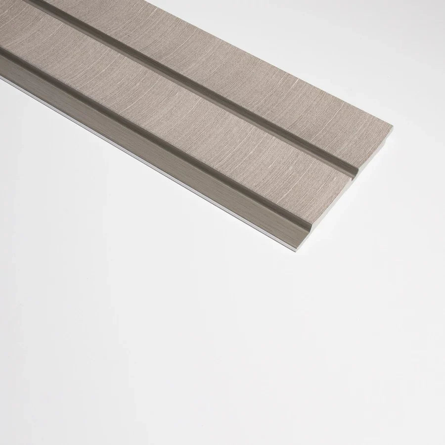 Szürke színű Inspira Decora falpanel függőleges bordázattal és modern textúrával