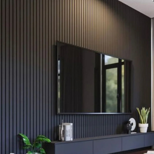 Fekete színű Inspira MDF falpanel dekoratív falburkolat 280 cm magasságban Inspira Bútor