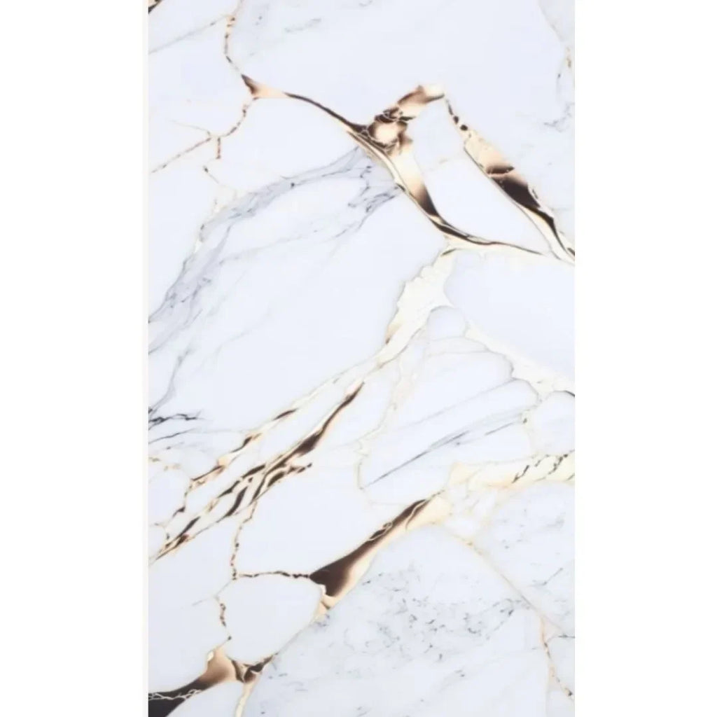 PVC falpanel Exclusive arany mintás fehér háttéren, teljes alakos termékfotó a 120x280 cm-es tábláról Inspira Bútor