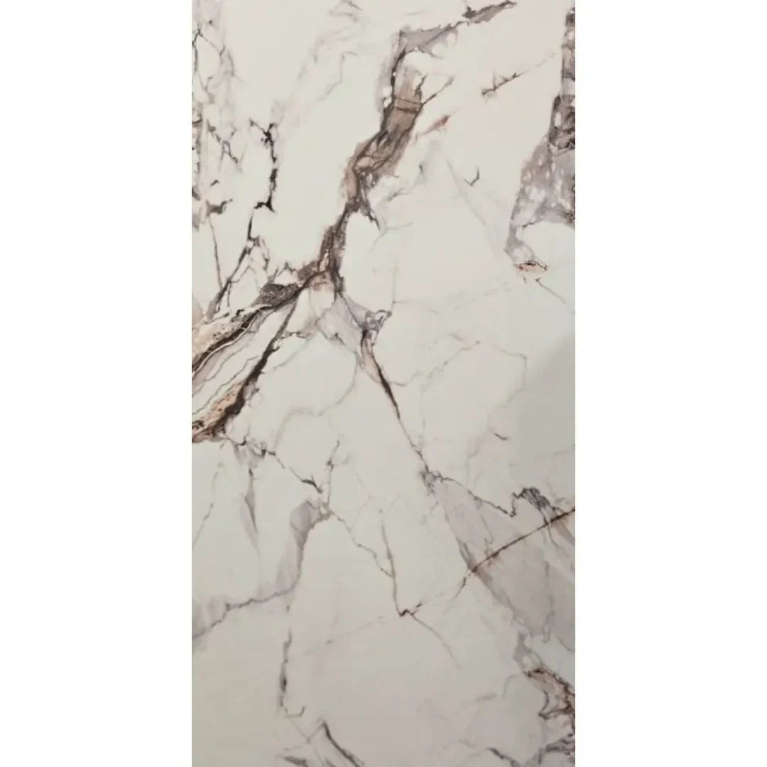 PVC Falpanel Fehér Barna márvány mintás (120x285 cm) Inspira Bútor