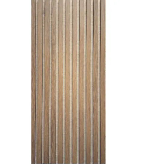 Akusztikus falpanel | Sötét tölgy | 60×280 cm | Bézs filccel